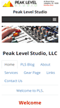 Mobile Screenshot of peaklevelstudio.com